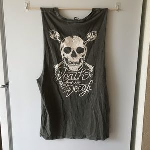 Dutch Bros death before decaf muscle tank